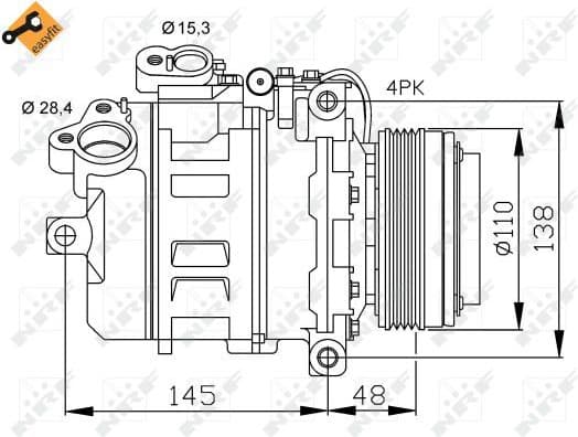Compressor, air conditioning EASY FIT 32465 - image 5