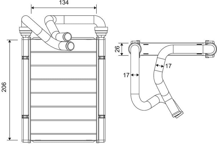 Heat Exchanger, interior heating 811684