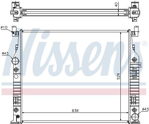 Radiator, engine cooling ** FIRST FIT ** 62576A
