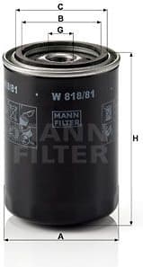 Oil Filter W818/81