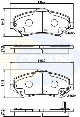 Brake pads front CBP36066