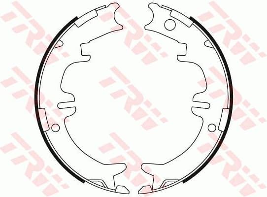 Brake shoes handbrake, Top Quality GS8446 - image 2