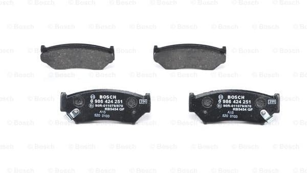 Brake Pad Set, disc brake 0986424251