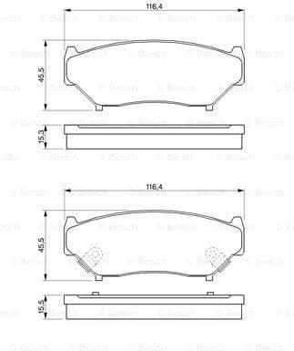 Brake Pad Set, disc brake 0986424251 - image 7