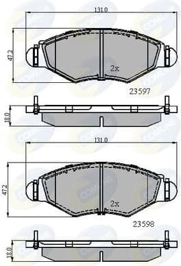 Brake pads front CBP01131