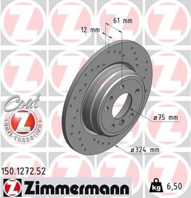 Brake Disc SPORT BRAKE DISC Z 150.1272.52