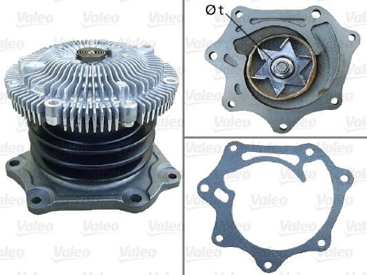 Water Pump, engine cooling 506733