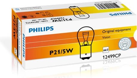Lemputė 12V 21/5W BAY15d - 12499CP (PHILIPS) - Autoera - image 2