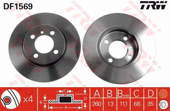 Brake Disc DF1569