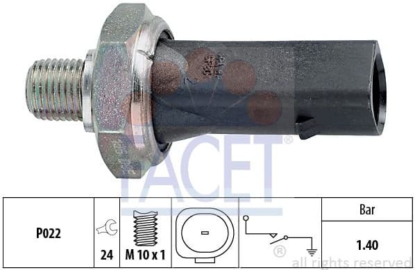 Oil Pressure Switch Made in Italy - OE Equivalent 7.0135 - image 2