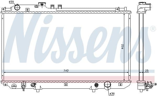 Radiator, engine cooling ** FIRST FIT ** 64658