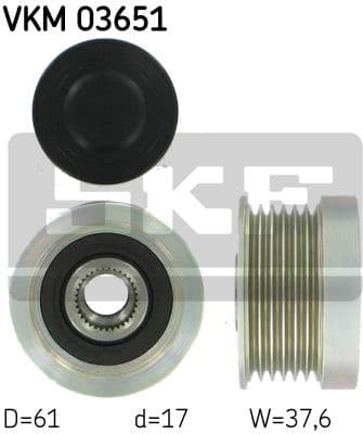 Alternator Freewheel Clutch VKM 03651