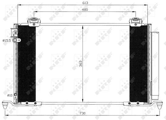 Condenser, air conditioning EASY FIT 35595