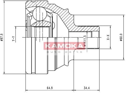 Joint Kit, drive shaft 6738