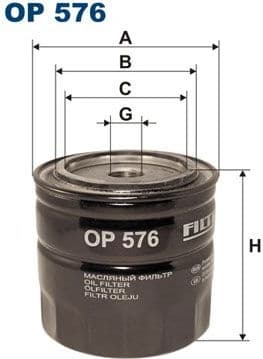 Filter, operating hydraulics OP576