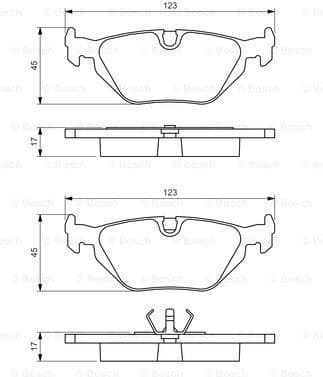 Brake Pad Set, disc brake 0986460964 - image 7