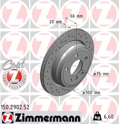 Brake Disc SPORT BRAKE DISC Z 150.2902.52