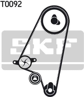 Water Pump & Timing Belt Kit VKMC 90001 - image 2