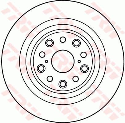 Brake Disc TRW SINGLE DF6038S - image 2