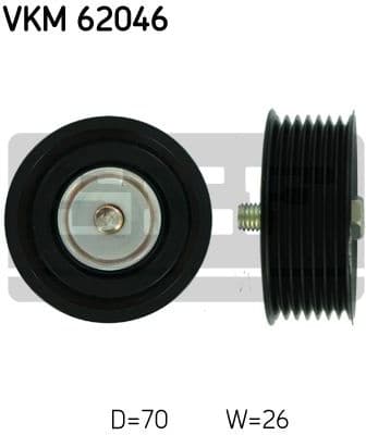 Deflection/Guide Pulley, V-ribbed belt VKM 62046 - image 2