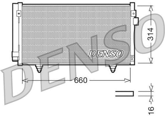 Condenser, air conditioning DCN36003