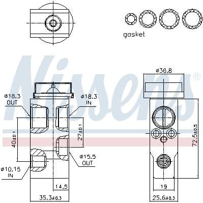 Expansion Valve, air conditioning 999561 - image 4
