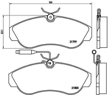 Brake Pad Set, disc brake PRIME LINE P23069