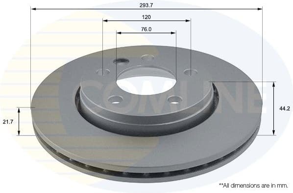 Brake disc, 1pcs REAR ADC1453V - image 2