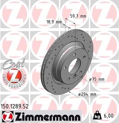 Brake Disc SPORT BRAKE DISC Z 150.1289.52