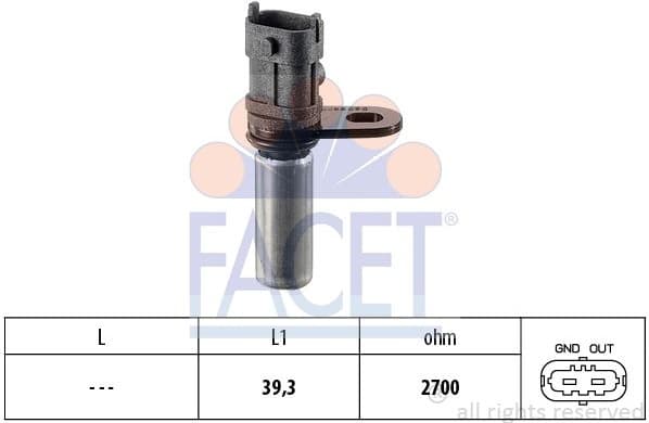 Sensor, crankshaft pulse Made in Italy - OE Equivalent 9.0288