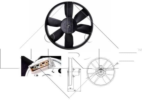 Fan, engine cooling 47402 - image 2