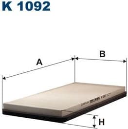 Filter, cabin air K1092