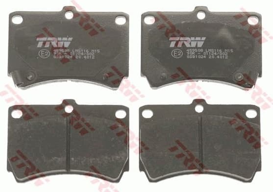 Brake Pad Set, disc brake COTEC GDB1024 - image 2