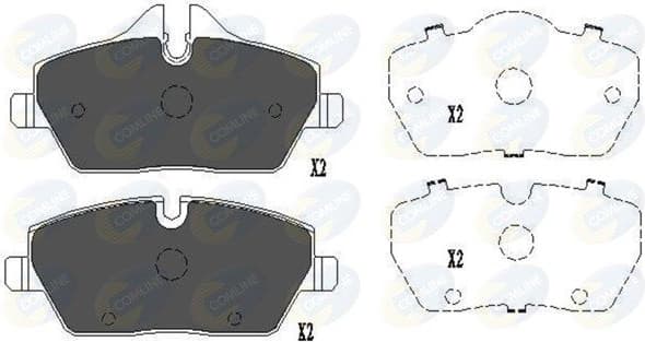 Brake pads front CBP02160