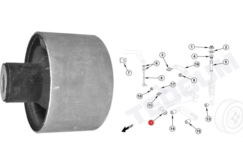 Silentblock rear axle 00742805 - image 2