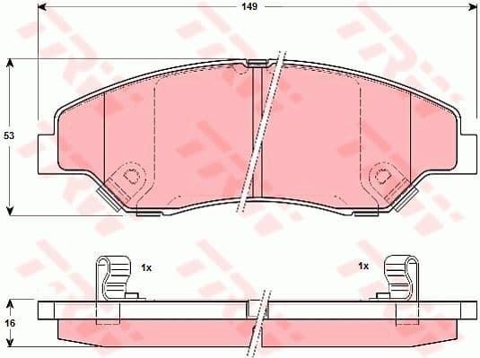 Brake Pad Set, disc brake GDB3241