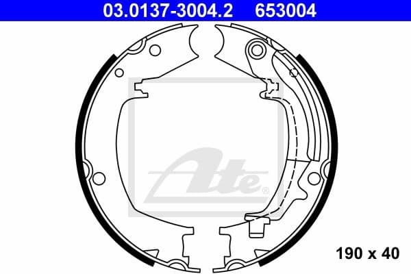 Brake Shoe Set, parking brake 03.0137-3004.2