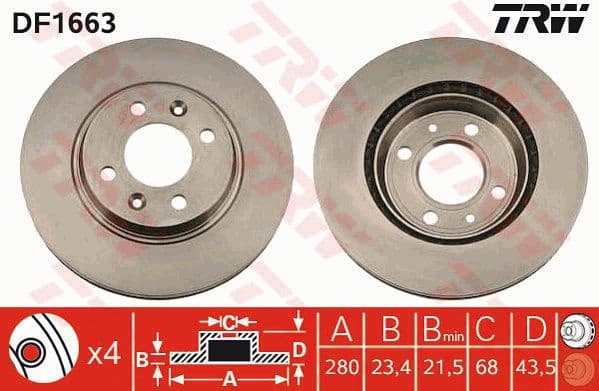 Brake Disc DF1663
