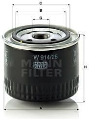 Oil Filter W914/26
