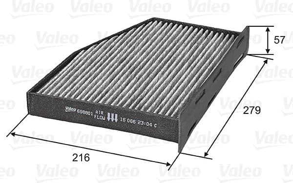 Filter, cabin air VALEO PROTECT 698801