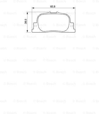 Brake Pad Set, disc brake 0986424730