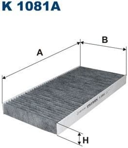 Filter, cabin air K1081A