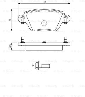 Brake Pad Set, disc brake 0986424671 - image 7