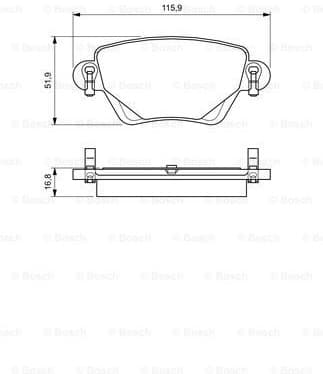 Brake Pad Set, disc brake 0986494046 - image 7