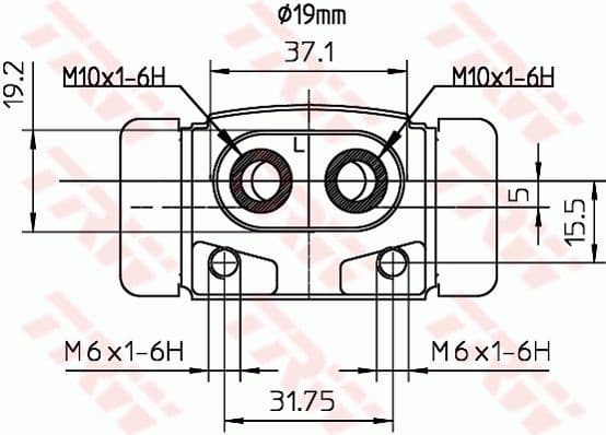 Wheel Brake Cylinder BWD288 - image 2