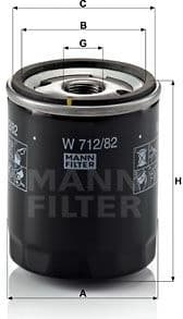 Oil Filter W712/82