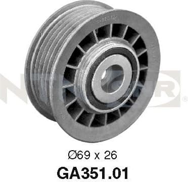 Deflection/Guide Pulley, V-ribbed belt GA351.01
