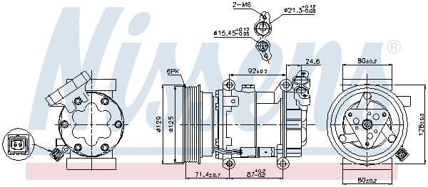 Compressor, air conditioning ** FIRST FIT ** 89332