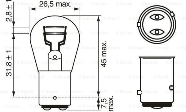 Bulb, rear fog light Pure Light WS 1987302215 - image 5