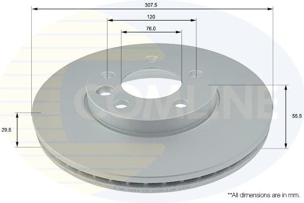 Brake disc, 1pcs FRONT ADC1451V - image 2